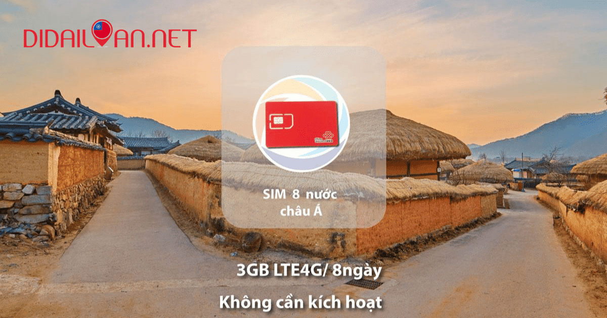 Sim 4G Đài Loan giao nhận tại Việt Nam